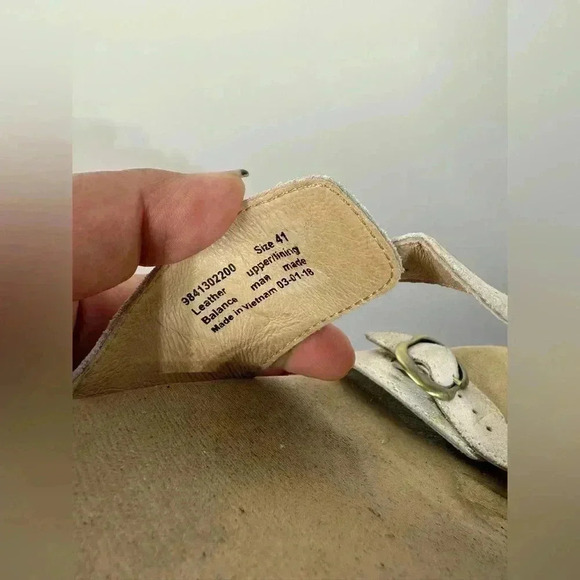 Dansko Open Toe Gold Glitter Wooden Platform Size 10.5 - Picture 4 of 9